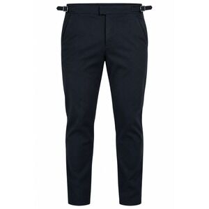 Mauvais Beaufort Stretch Chinos Navy Blue Slim Fit Buckle Waist Pants W38 NEW